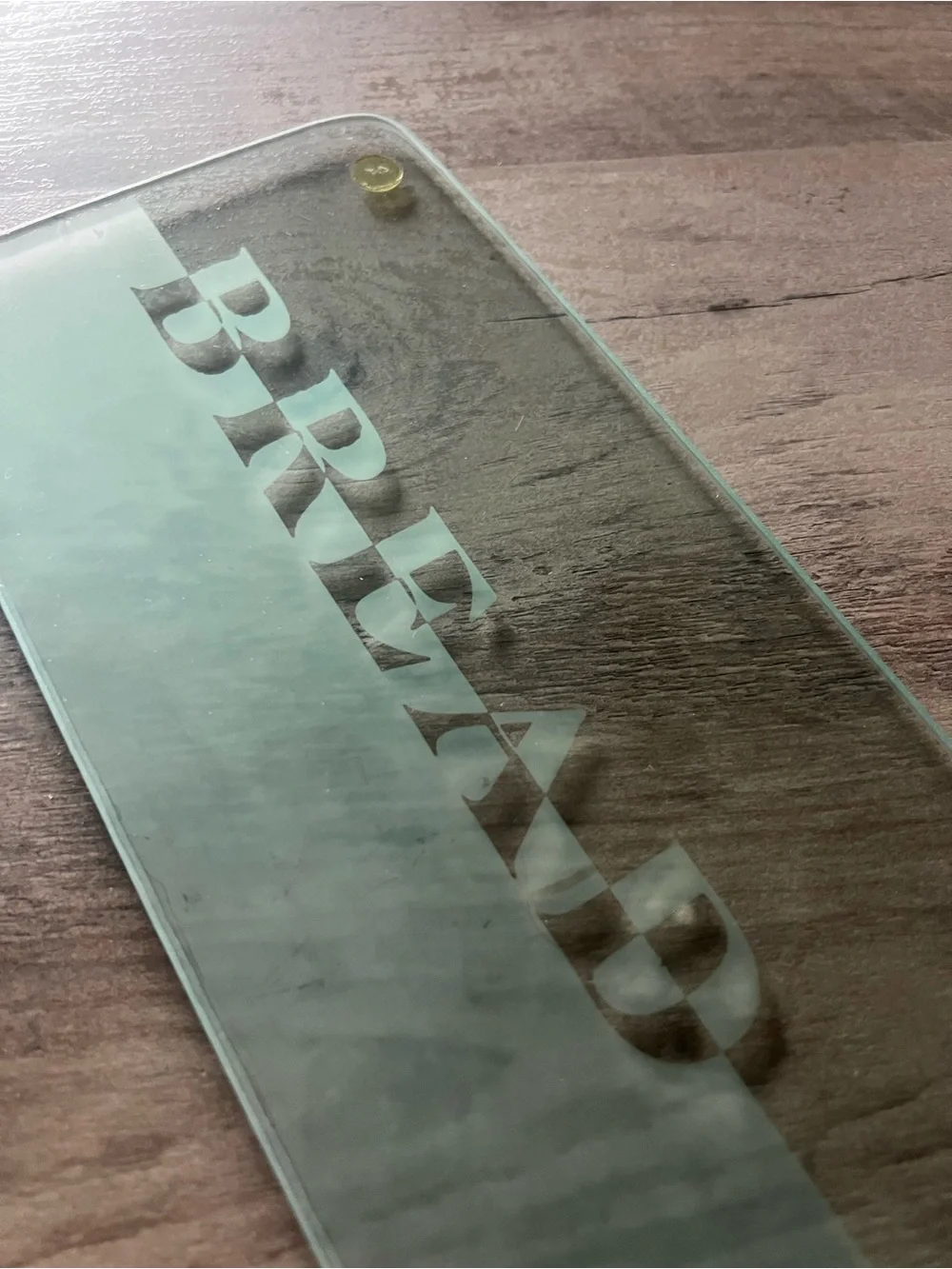 Glass Bread Cutting/Serving Board - Clear
